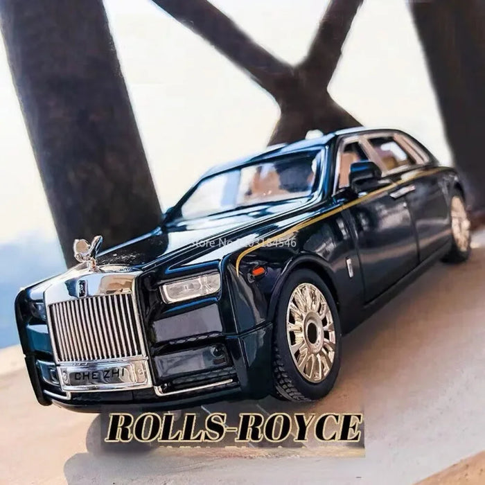 1/24 Scale Rolls Royce Phantom Model Car Toy Diecasts & Toy Vehicles with Sound Light Pull Back Cars Models for Boy Kids Gifts