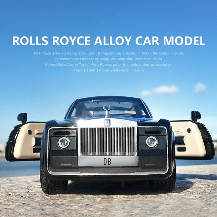 1:24 Rolls Royce Car Model Two Doors With Light