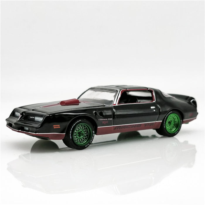 1:64 Pontiac Firebird Macho Trans Am Black Green Machine 1978 Diecast
