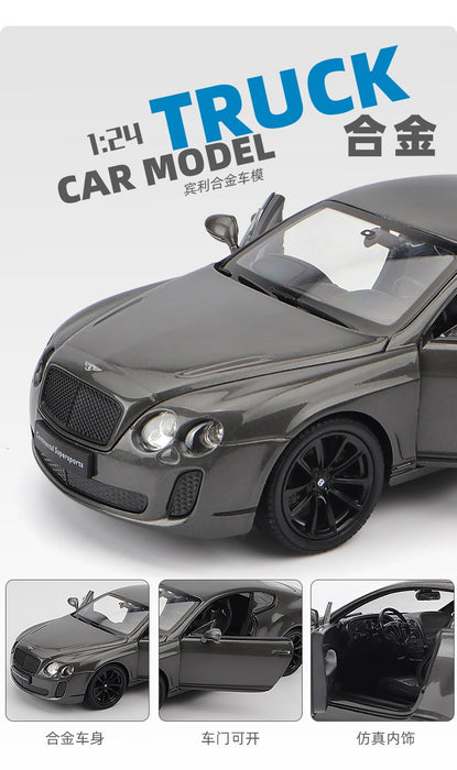 1:24 Bentley Continental GT toy car model simulation alloy car model