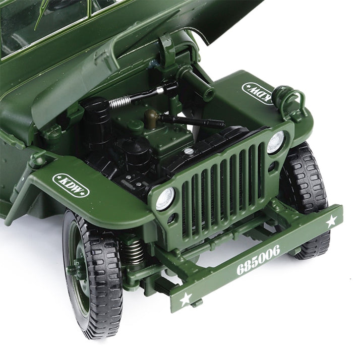 Diecast 1/18 Scale Jeep Military