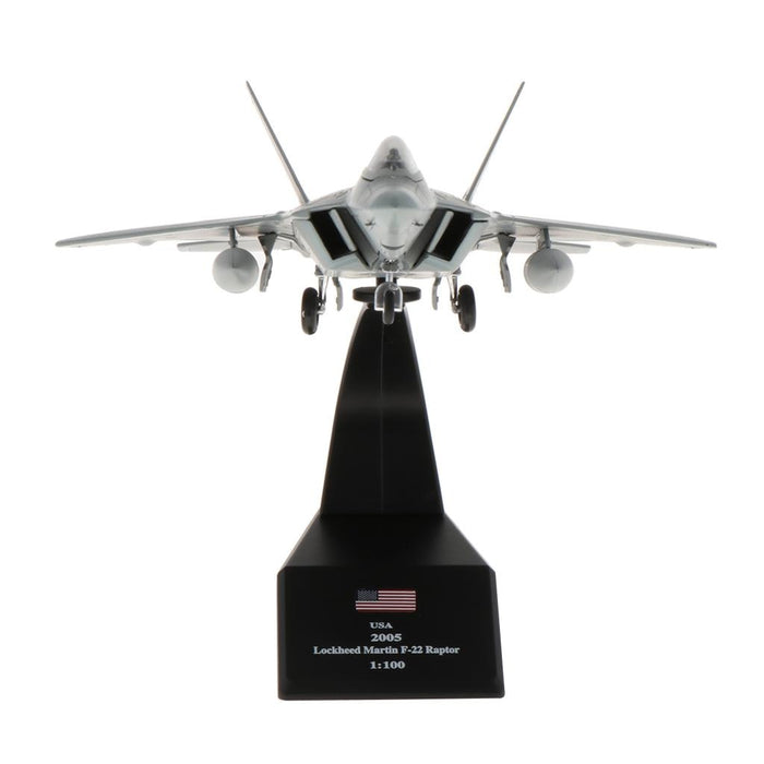 1:100 American F-22 Fighter Raptor Airplane Model