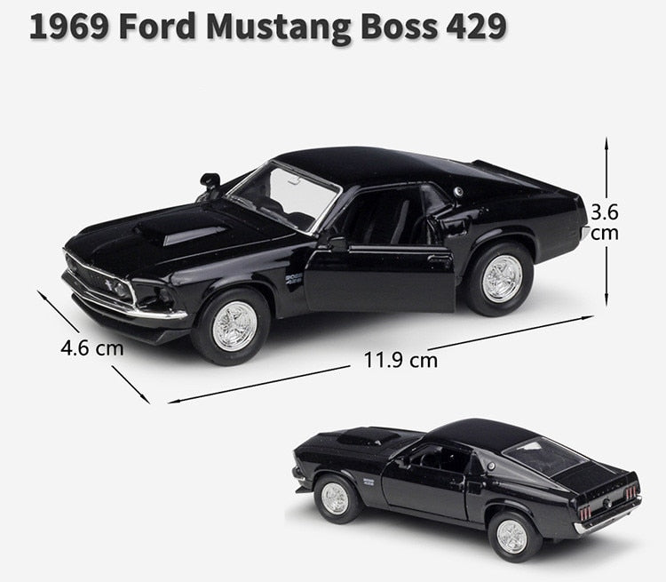 1:36 Mustang Boss 429 alloy car model