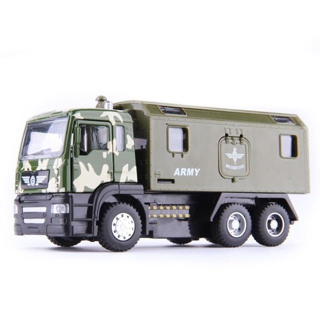 1:50 Scale Military Police Transport Alloy Car Model