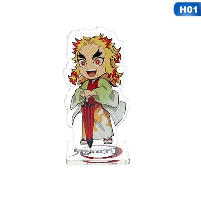 Japan Anime Demon Slayer Kimetsu no Yaiba Acrylic Stand Model Nezuko Zenitsu Figure Display Decoration Action Figure Plate