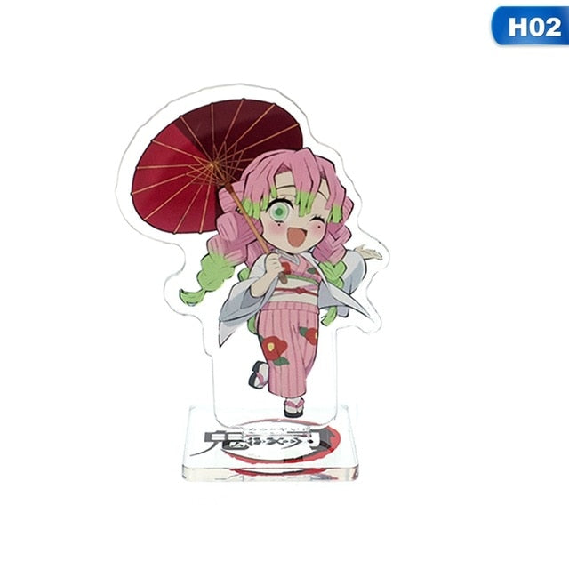 Japan Anime Demon Slayer Kimetsu no Yaiba Acrylic Stand Model Nezuko Zenitsu Figure Display Decoration Action Figure Plate