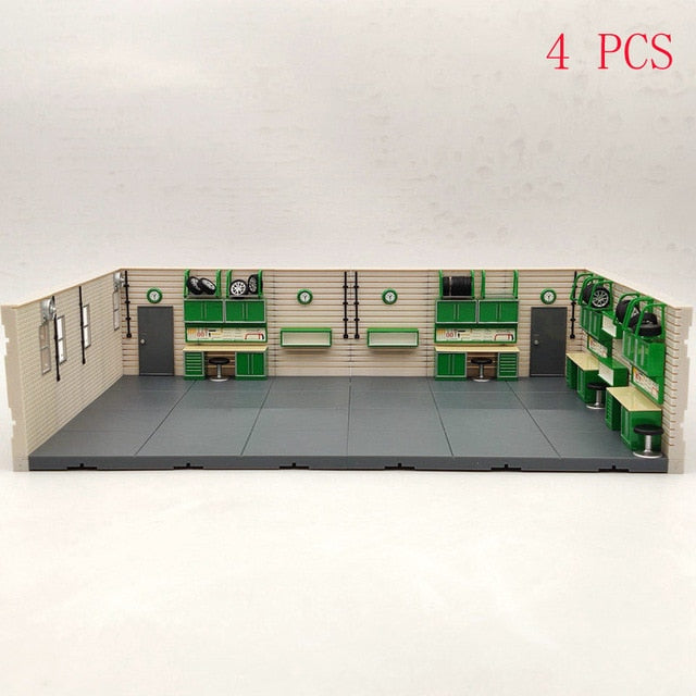 1/43 Scale Aurora Garage Diorama Scene Model