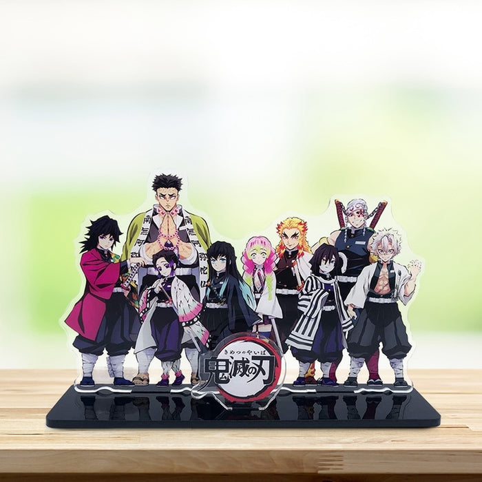 Anime Demon Slayer Kimetsu no Yaiba Hashira Giyuu Muichirou Shinob Acrylic Stand Action Figures Model Plate Holder Gift