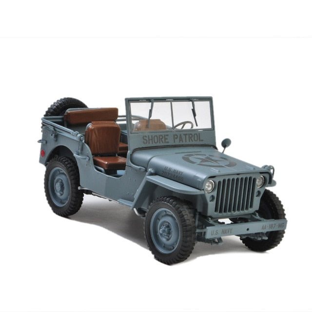 1:18 Willis Jeep Royal blue alloy car model