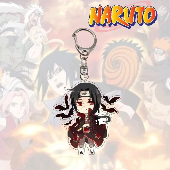 Anime NARUTOS Collection Key Chain Ring Cartoon Q Version Characters Acrylic Pendant Keychain Ornaments Accessories Jewelry Gift