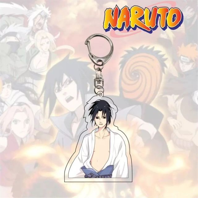 Anime NARUTOS Collection Key Chain Ring Cartoon Q Version Characters Acrylic Pendant Keychain Ornaments Accessories Jewelry Gift