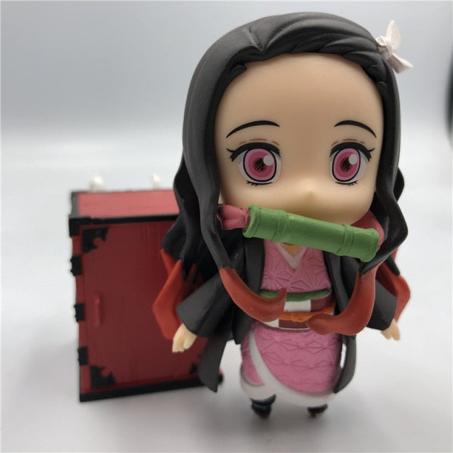 Demon Slayer PVC Action Figures Tanjirou Nezuko Anime Kimetsu no Yaiba Figurine Model Toys