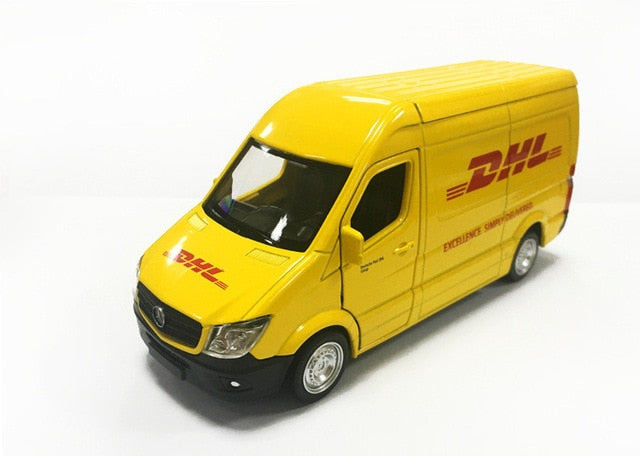 Truck DHL 1:36 Simulation Toy Vehicles Alloy Pull Back