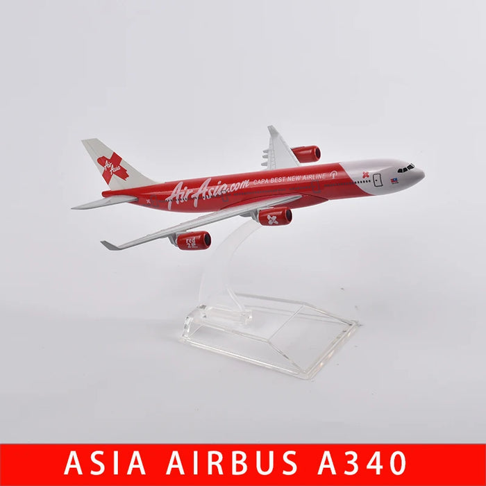16cm Lufthansa Airbus A340 Airplane Model Plane Model Aircraft Diecast Metal 1/400