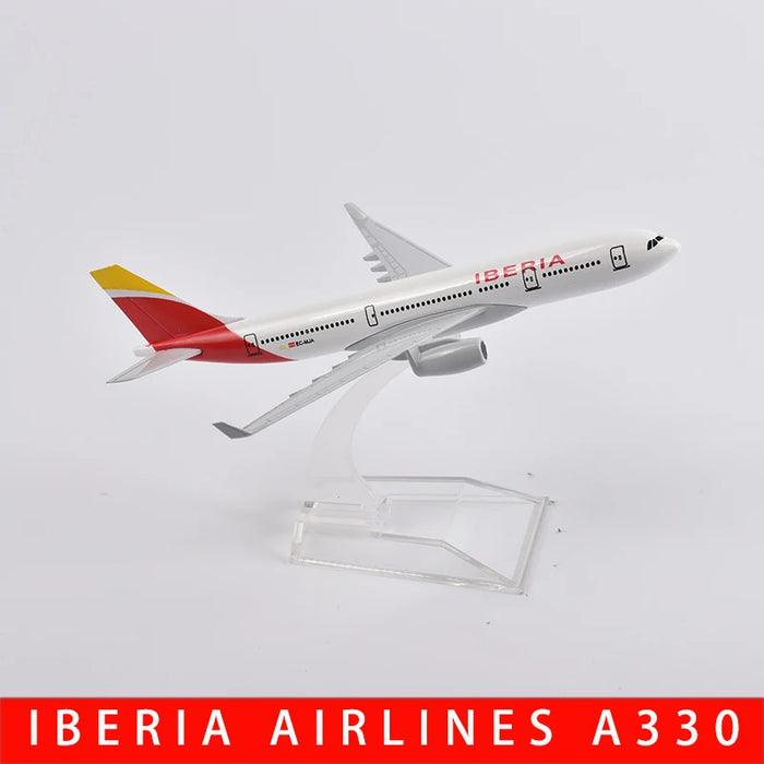 16cm Lufthansa Airbus A340 Airplane Model Plane Model Aircraft Diecast Metal 1/400