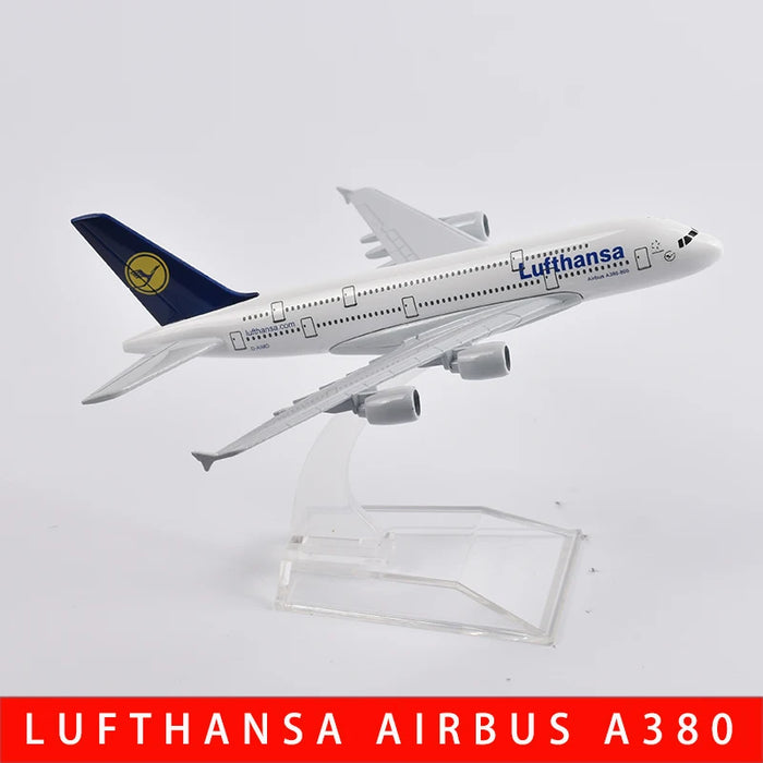 16cm Lufthansa Airbus A340 Airplane Model Plane Model Aircraft Diecast Metal 1/400