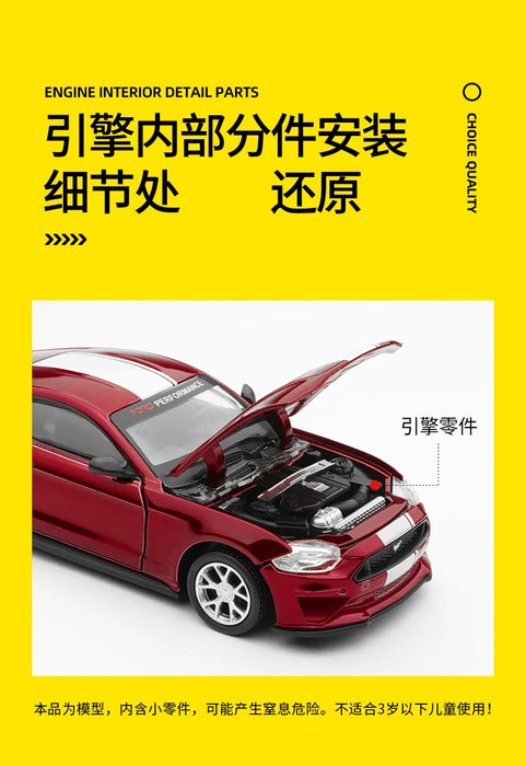 1 / 42 assembled car model alloy material children's toys simulation racing car puzzle toy car collection gift ornaments