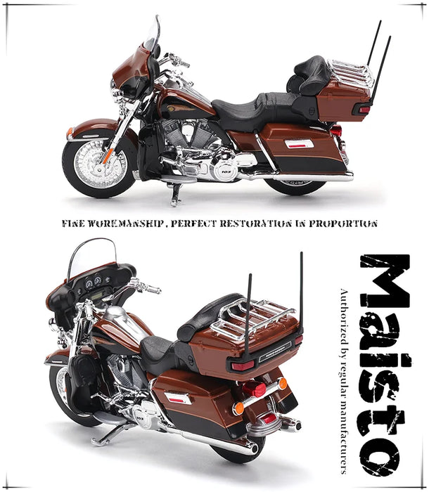 Maisto 1:18 Multiple styles Harley-Davidson 2013 FLHTK Electra Glide Ultra Limited Alloy Motorcycle Model Toy Car Collection