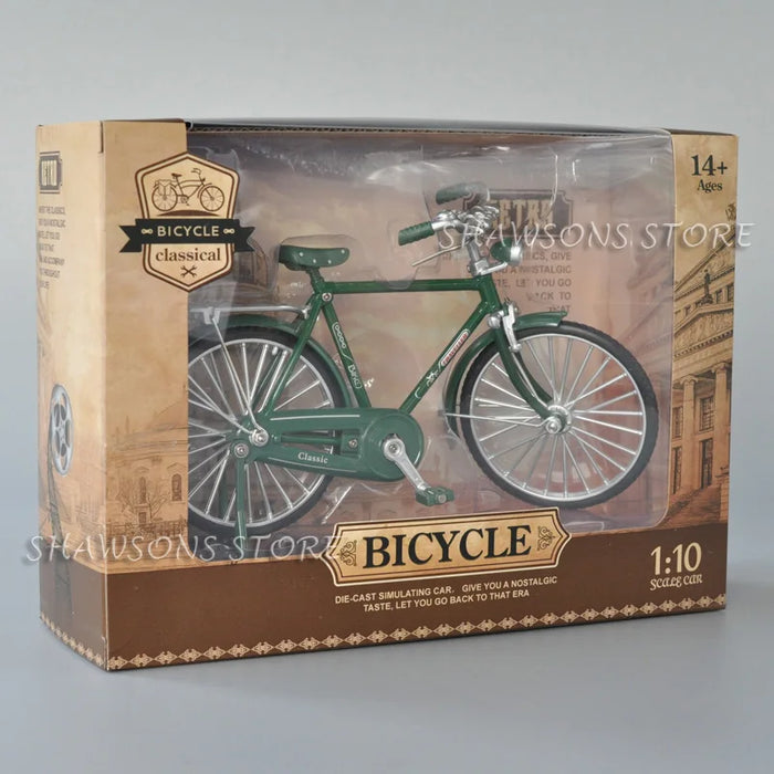 1:10 Scale Diecast Metal Bicycle Toys Vintage Urban City Bike