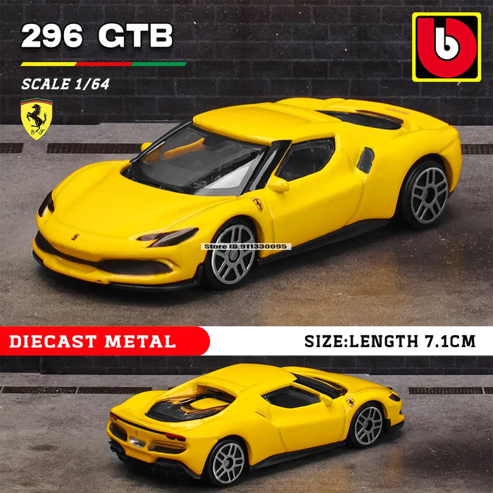 Bburago 1:64 Ferrari ENZO 488 458 F12 296 GTB F40 F50 alloy car die-casting car model toy collection gift mini car model