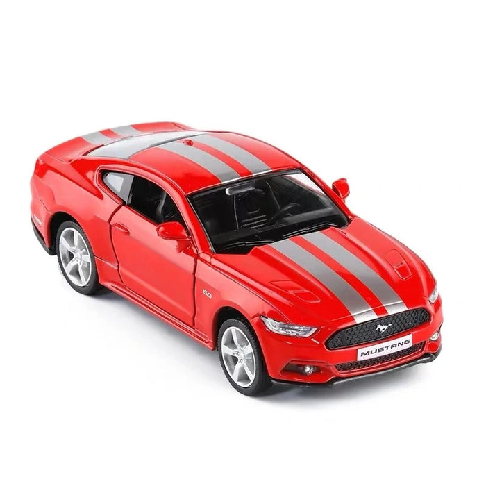 1:36 Ford Mustang GT Alloy Sports Car Model Diecasts Metal Toy Vehicles Car Model High Simulation Childrens Toys Gift Collection