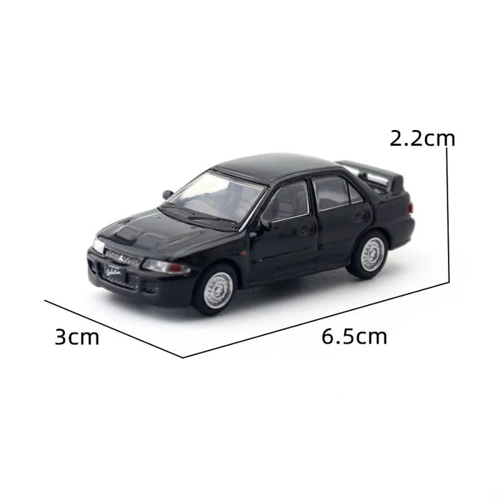 1:64 Mitsubishi Lancer Evolution Ⅱ EVO 2 Toy Car 1/64 JKM Diecast Metal Super Sport Vehicle Model Miniature Collection Gift