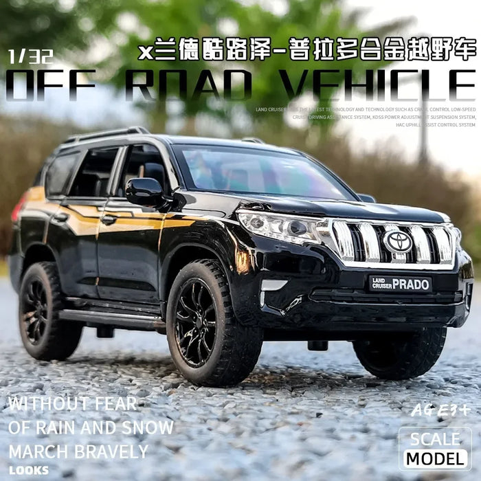 1:32 Toyota LAND CRUISER Prado SUV High Simulation Diecast Car Metal Alloy Model Car Children's toys collection gifts A176