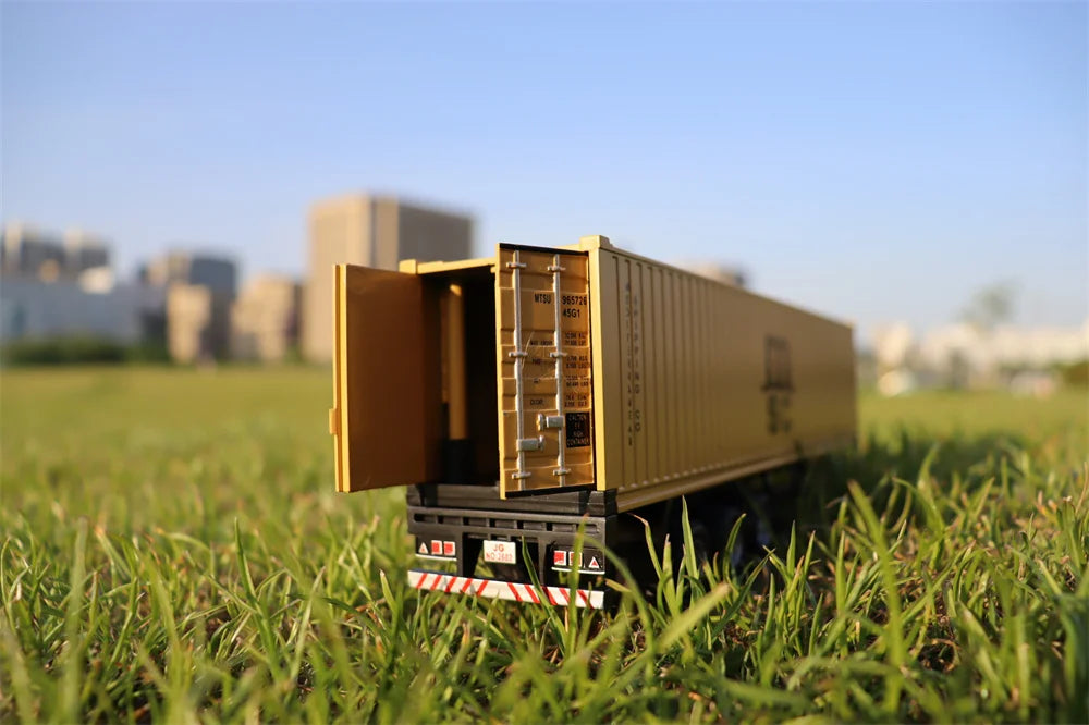 1/50 Alloy Diecast Scale Trucks Toy Car Models Removable Engineering Transport Container Metal Toy Truck Pull Back Toys for Boys