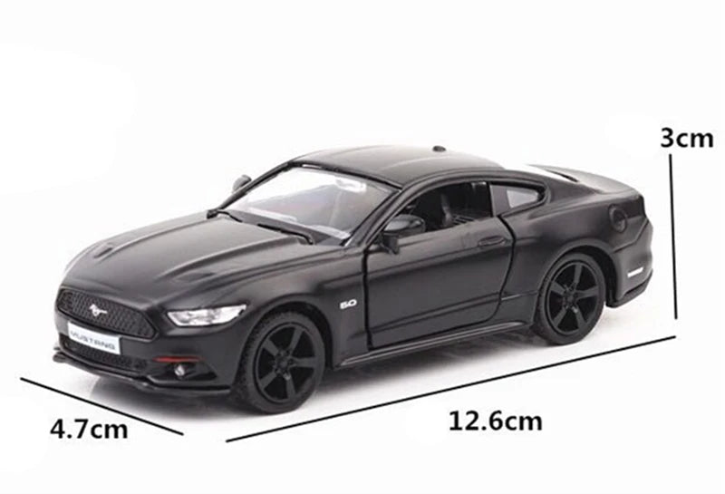 1:36 Ford Mustang GT Alloy Sports Car Model Diecasts Metal Toy Vehicles Car Model High Simulation Childrens Toys Gift Collection