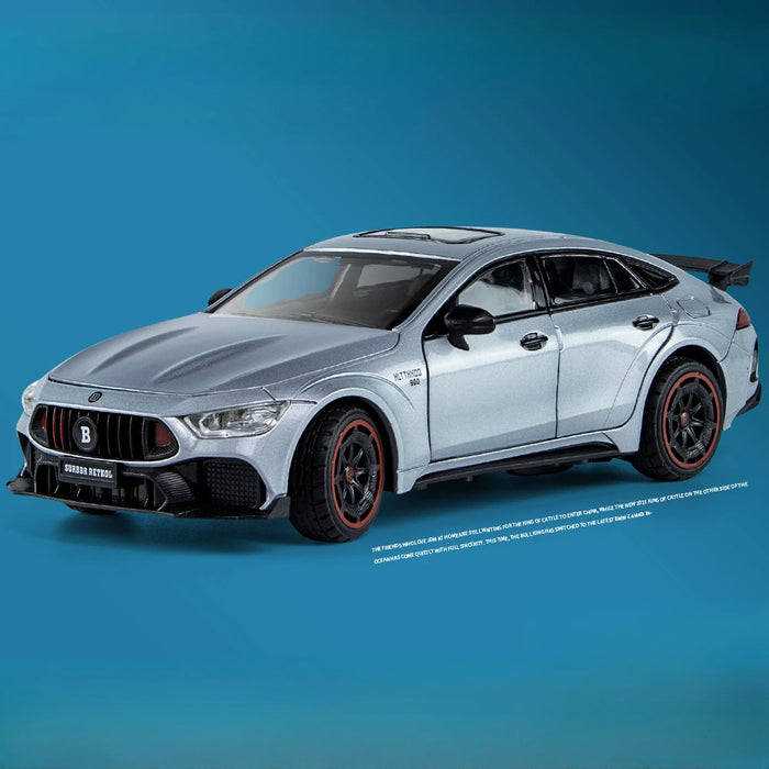 1/24 Scale Babos 900 AMG GT63 Toy Sport Car Model Alloy Diecast Kids Toy Sound Light Pull Back Model Car for Boys Birthday Gifts