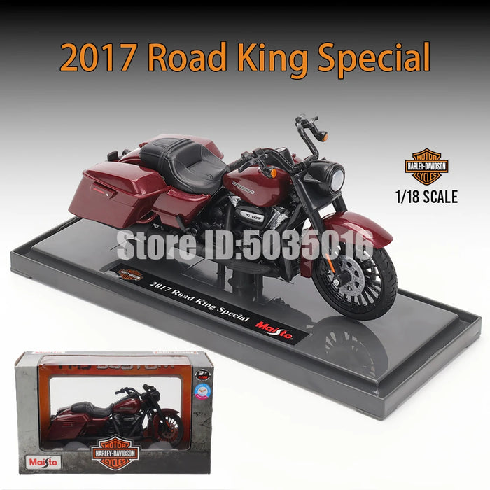 Maisto 1:18 Multiple styles Harley-Davidson 2013 FLHTK Electra Glide Ultra Limited Alloy Motorcycle Model Toy Car Collection