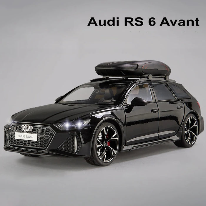 1/18 AUDI RS6 Avant Alloy Die Cast Toy Car Model Sound and Light Children's Toy Collectibles Birthday gift