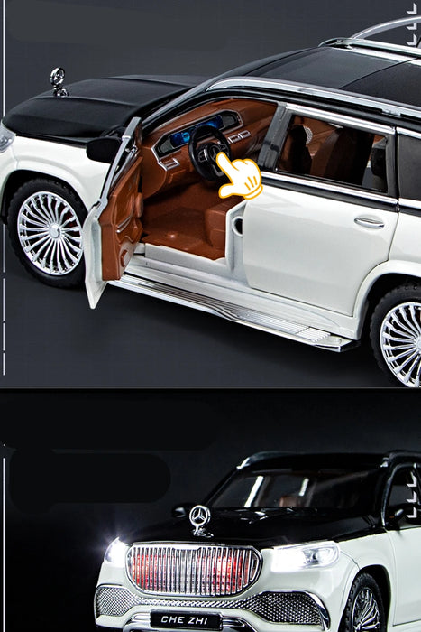 1:24 Maybach GLS GLS600 Alloy Luxy Car Model Simulation Diecasts Metal Toy Vehicles Car Model Sound and Light Childrens Toy Gift