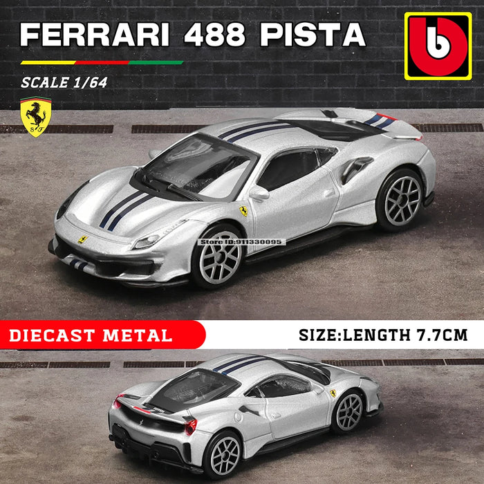 Bburago 1:64 Ferrari ENZO 488 458 F12 296 GTB F40 F50 alloy car die-casting car model toy collection gift mini car model