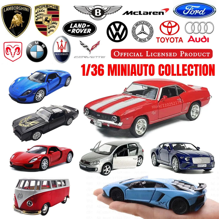 1/36 Mclaren 600LT 650S Pullback Toy Car Model Official Licensed Scale Replica Metal Diecast Miniature Art Xmas Kid Boy Gift