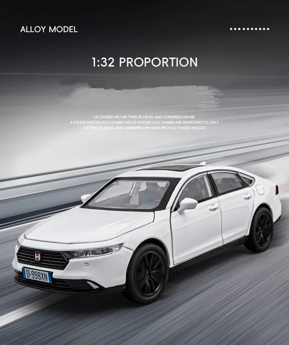 New 1:32 HONDA Accord Alloy Car Model Diecasts Metal Vehicles Car Model High Simulation Sound and Light Collection Kids Toy Gift