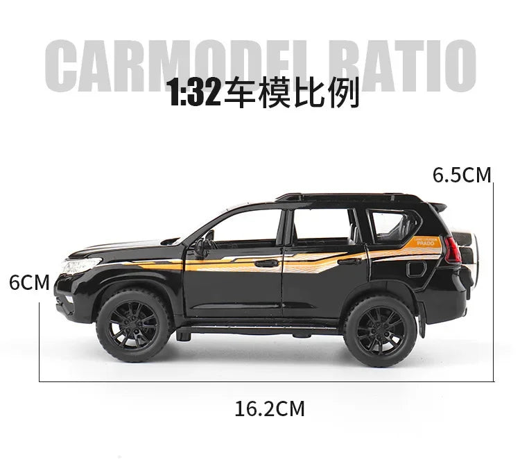 1:32 Toyota LAND CRUISER Prado SUV High Simulation Diecast Car Metal Alloy Model Car Children's toys collection gifts A176