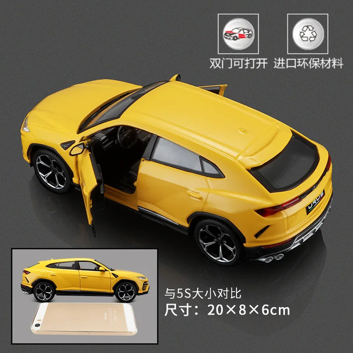 Bburago 1:24 Lamborghini Urus Red Model Super Alloy Car Die Cast Sports Car Collection Toy Luxury Vehicle Boy Birthday Gift