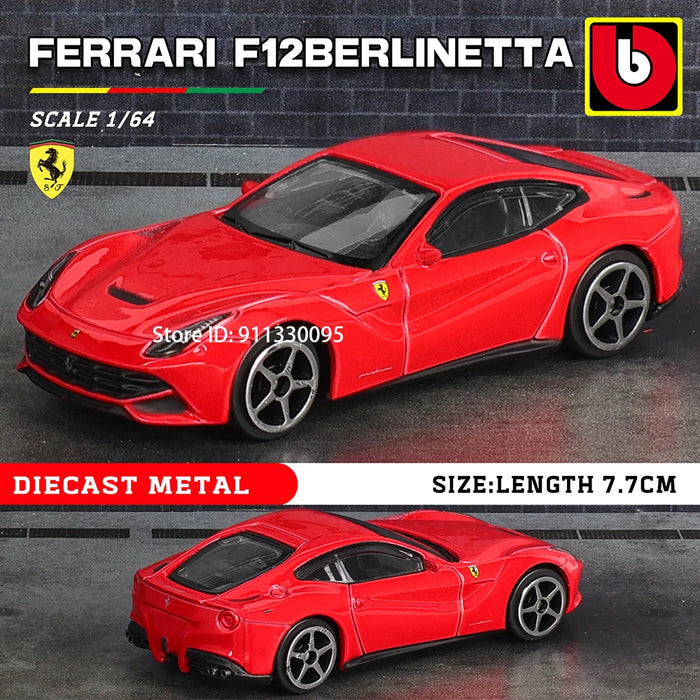 Bburago 1:64 Ferrari ENZO 488 458 F12 296 GTB F40 F50 alloy car die-casting car model toy collection gift mini car model