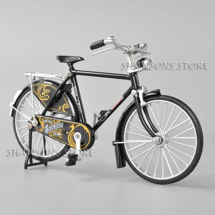1:10 Scale Diecast Metal Bicycle Toys Vintage Urban City Bike
