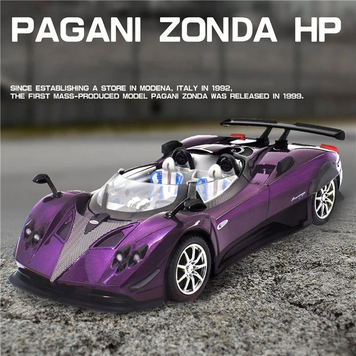 1:24 Pagani Zonda HP Barchetta Alloy Concept Sports Car Model Diecasts Metal Racing Vehicles Car Model Sound Light Kids Toy Gift
