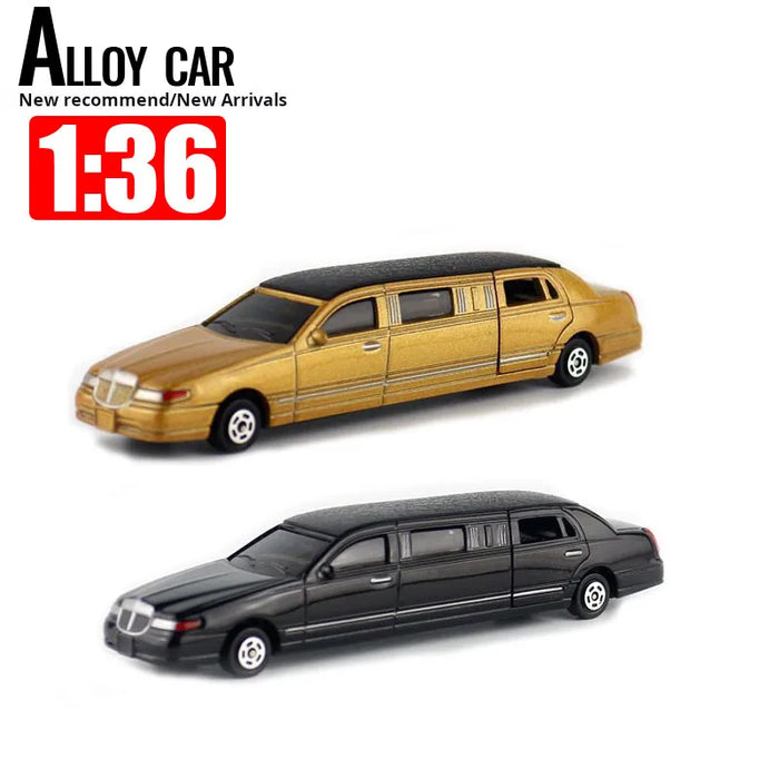 Alloy Car Model Children's Toy Car Model Simulation Stretch Lincoln Limousine Car Collection Toy Children's Gift