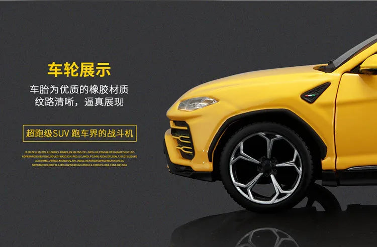 Bburago 1:24 Lamborghini Urus Red Model Super Alloy Car Die Cast Sports Car Collection Toy Luxury Vehicle Boy Birthday Gift