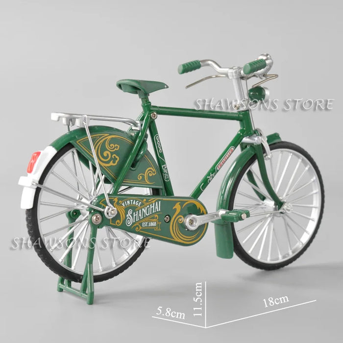 1:10 Scale Diecast Metal Bicycle Toys Vintage Urban City Bike