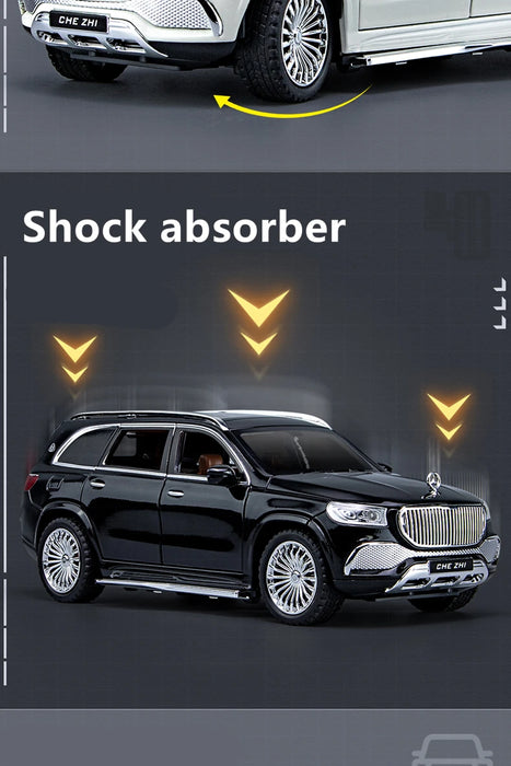 1:24 Maybach GLS GLS600 Alloy Luxy Car Model Simulation Diecasts Metal Toy Vehicles Car Model Sound and Light Childrens Toy Gift