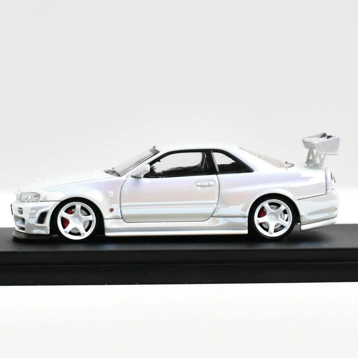 Fuji 1:64 Car Skyline GT-R R34 Nismo Z-Tune alloy model car