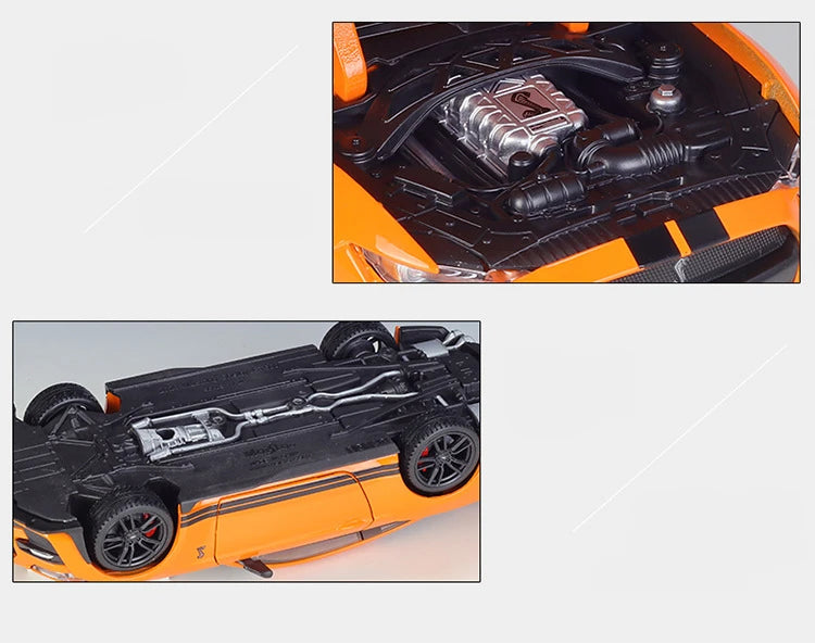 Maisto 1:24 2020 Mustang Shelby GT500 Alloy Sports Car Model Diecasts Metal Toy Racing Vecicles Car Model Collection Kids Gifts