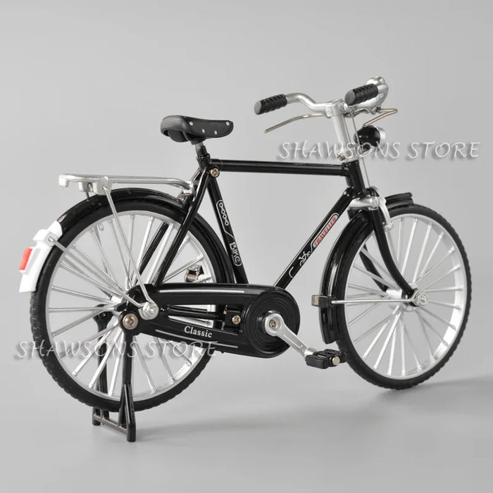 1:10 Scale Diecast Metal Bicycle Toys Vintage Urban City Bike