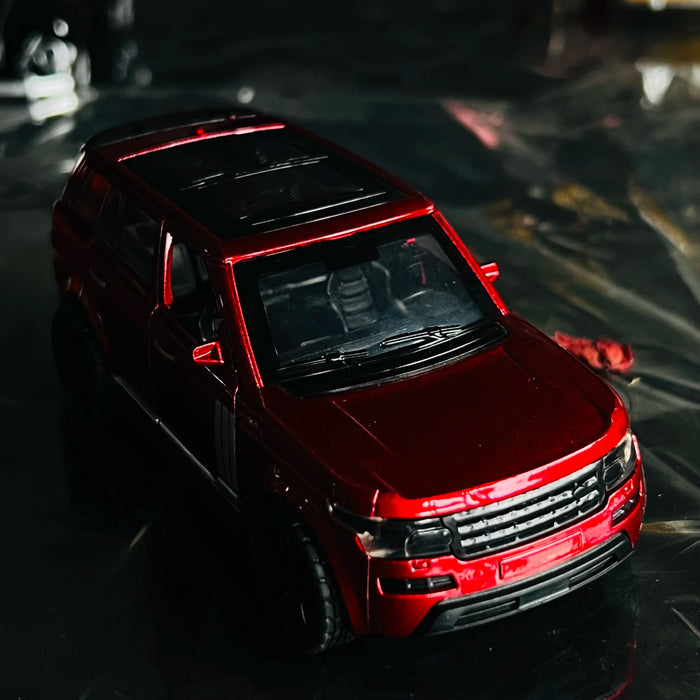Simulation alloy off-road car model with door opening, children's toy car, boys' cake decoration