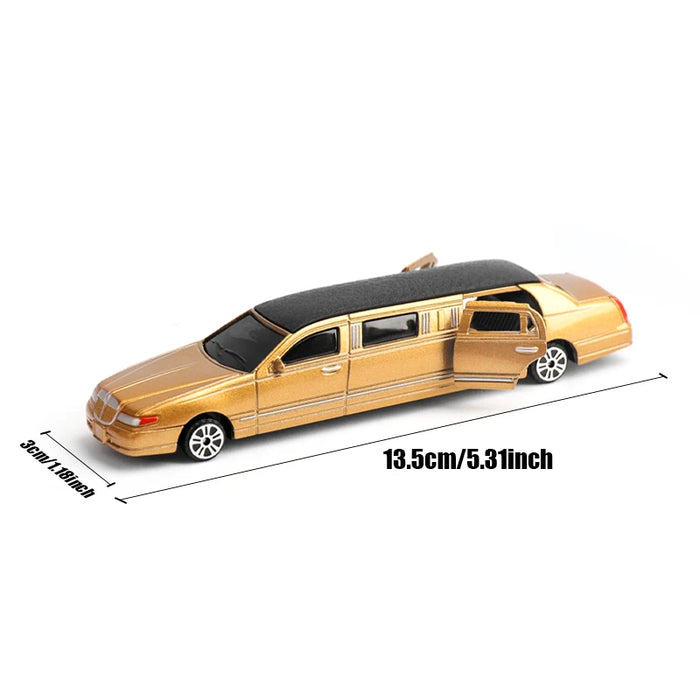 Alloy Car Model Children's Toy Car Model Simulation Stretch Lincoln Limousine Car Collection Toy Children's Gift